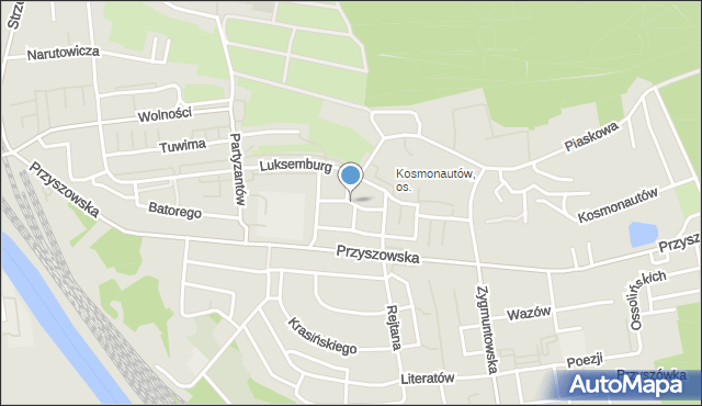 Gliwice, Rodzinna, mapa Gliwic