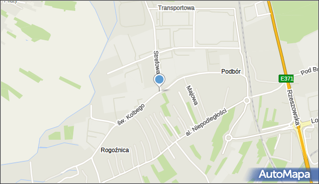 Głogów Małopolski, Rogoźnica, mapa Głogów Małopolski