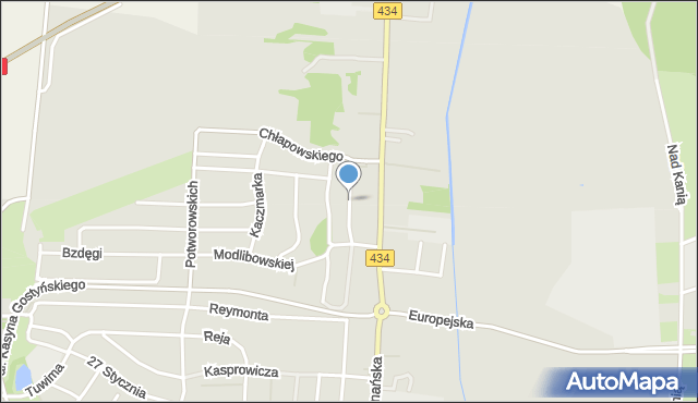 Gostyń, Rostworowskiego Stanisława, gen., mapa Gostyń