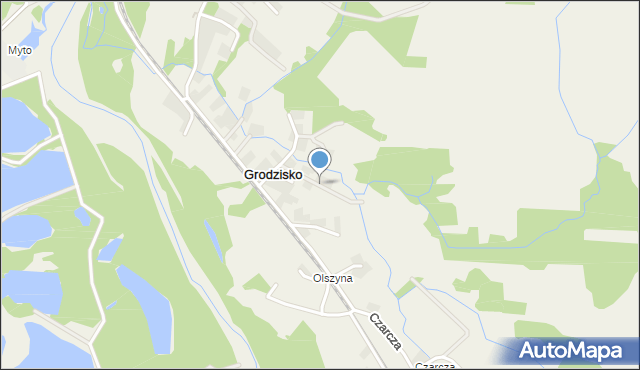 Grodzisko gmina Zator, Rodzinna, mapa Grodzisko gmina Zator
