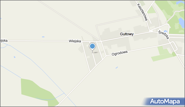 Gułtowy, Różana, mapa Gułtowy