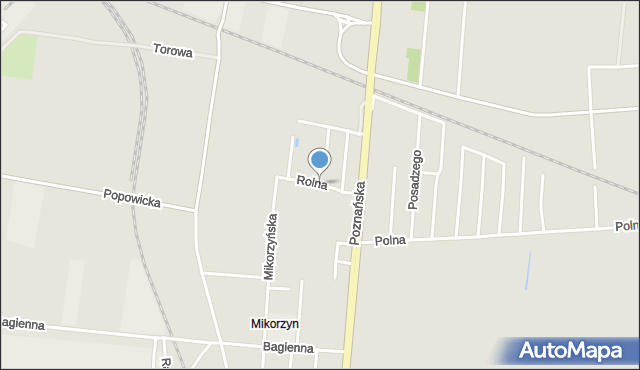 Inowrocław, Rolna, mapa Inowrocławia