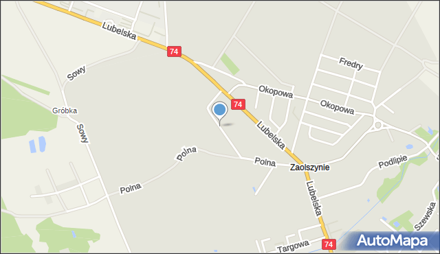 Janinów gmina Stryszawa, Rolna, mapa Janinów gmina Stryszawa