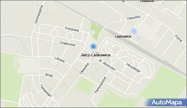 Jelcz-Laskowice, Rondo Ofiar Katynia, mapa Jelcz-Laskowice
