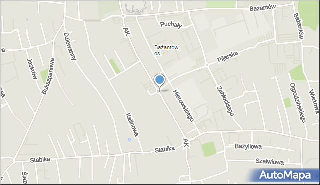 Katowice, Rondo Obrąpalskiego Jana, prof., mapa Katowic