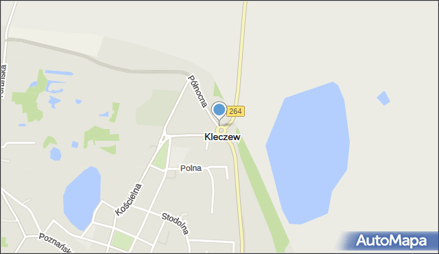 Kleczew, Rondo Powstańców Styczniowych, mapa Kleczew