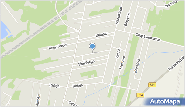 Kobyłka, Rozwadowskiego Tadeusza, gen., mapa Kobyłka