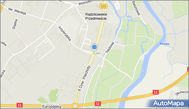 Kołobrzeg, Rondo Powstańców Warszawy, mapa Kołobrzegu