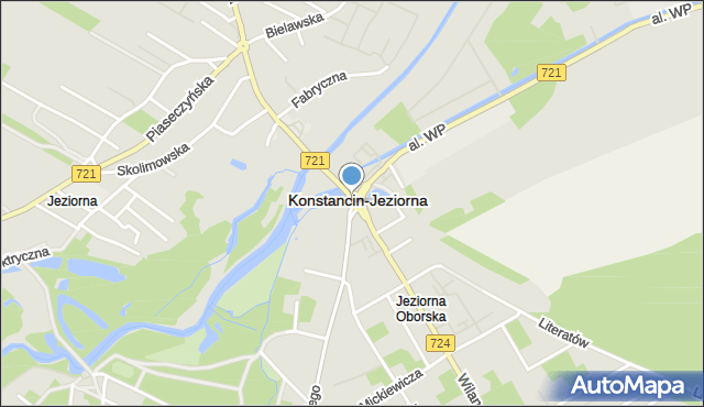 Konstancin-Jeziorna, Rondo Jana Pawła II, mapa Konstancin-Jeziorna
