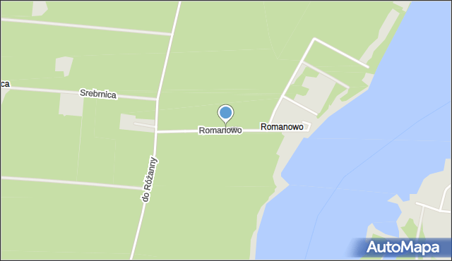 Koronowo powiat bydgoski, Romanowo, mapa Koronowo powiat bydgoski