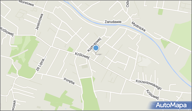 Kraków, Robla Jana Zygmunta, mapa Krakowa