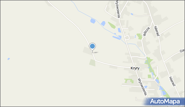 Kryry, Rolnicza, mapa Kryry