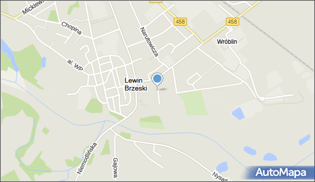 Lewin Brzeski, Rolna, mapa Lewin Brzeski