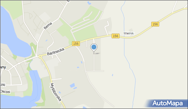 Lipiany powiat pyrzycki, Różana, mapa Lipiany powiat pyrzycki