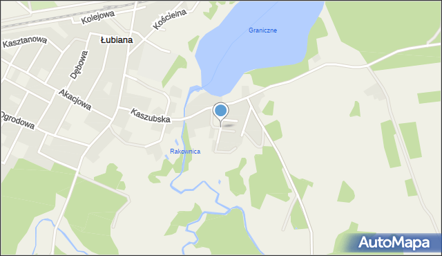 Łubiana, Różana, mapa Łubiana