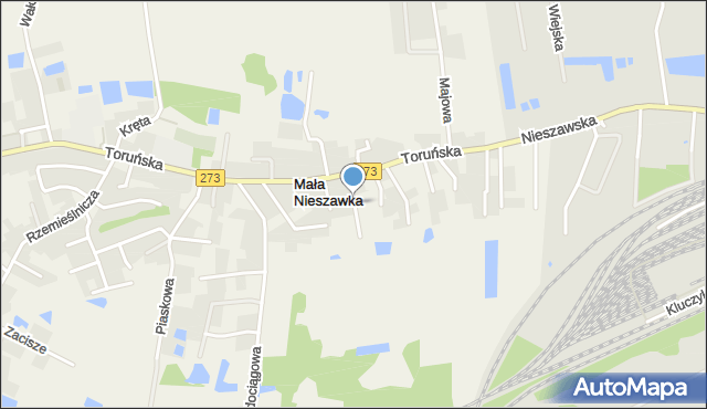 Mała Nieszawka, Różana, mapa Mała Nieszawka