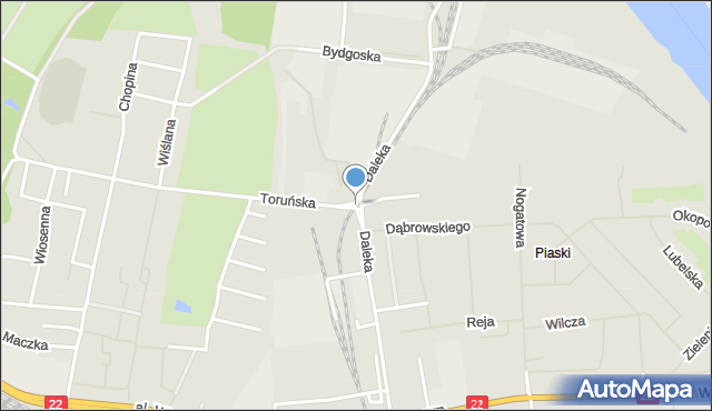 Malbork, Rondo Portowe, mapa Malborka