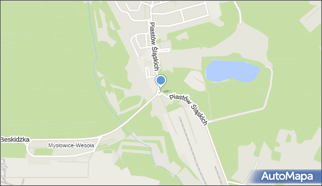 Mysłowice, Rondo Górników Kopalni Wesoła, mapa Mysłowice
