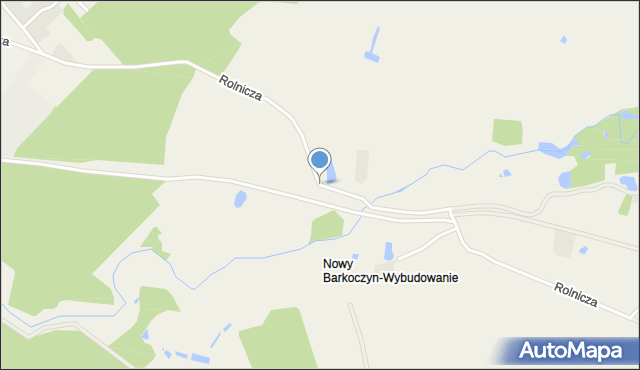 Nowy Barkoczyn, Rolnicza, mapa Nowy Barkoczyn