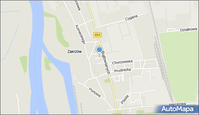 Opole, Rodła, mapa Opola