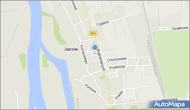 Opole, Rodła, mapa Opola