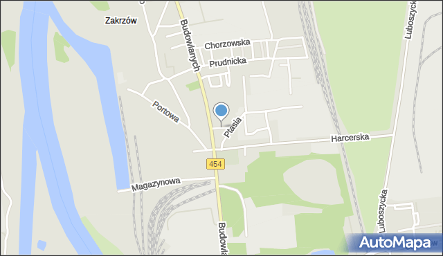 Opole, Rolna, mapa Opola