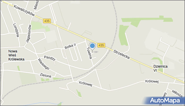 Opole, Rodzinna, mapa Opola