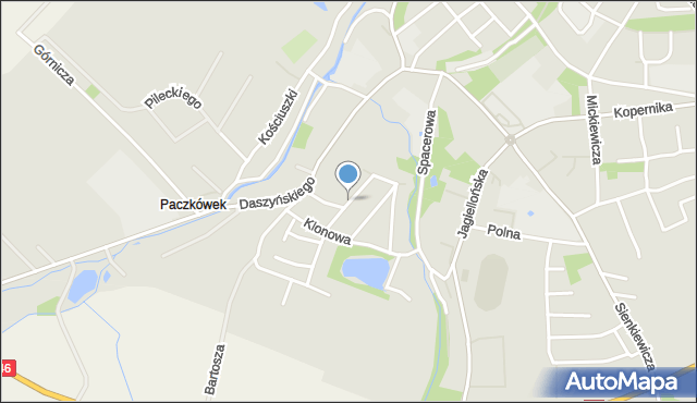 Paczków powiat nyski, Różana, mapa Paczków powiat nyski