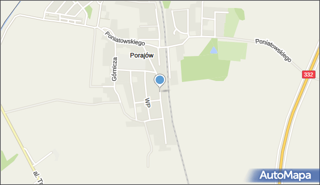 Porajów, Różana, mapa Porajów