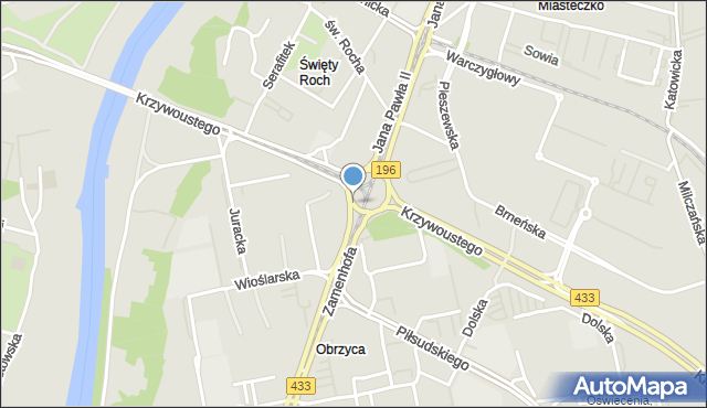 Poznań, Rondo Rataje, mapa Poznania
