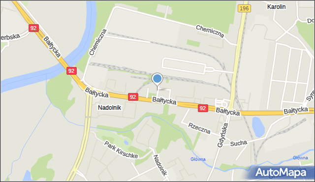 Poznań, Rozewska, mapa Poznania