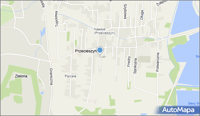 Przecieszyn, Rolnicza, mapa Przecieszyn