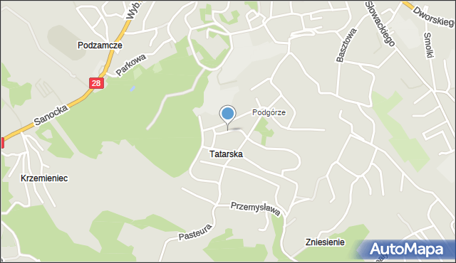 Przemyśl, Rodzinna, mapa Przemyśla