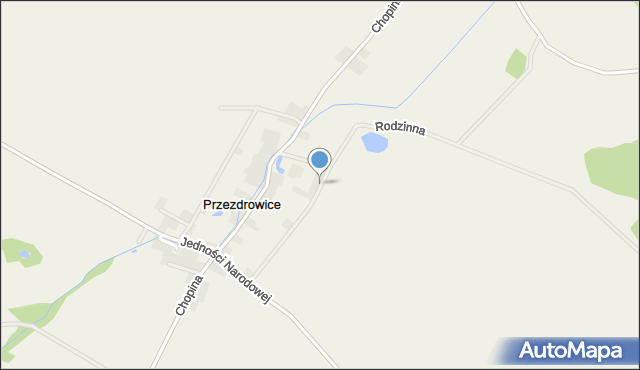 Przezdrowice, Rodzinna, mapa Przezdrowice