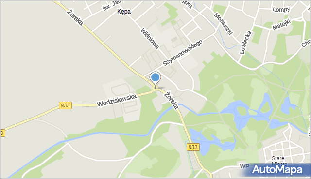 Pszczyna, Rondo Książąt Pszczyńskich, mapa Pszczyny