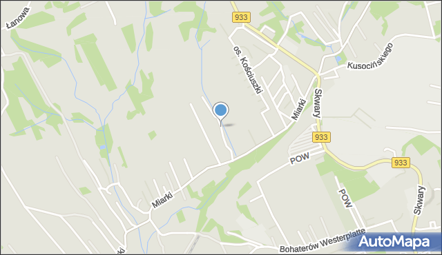 Pszów, Rodakowskiego Henryka, mapa Pszów