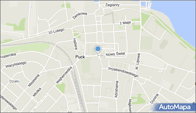 Puck, Rondo Płażyńskiego Macieja, mapa Puck