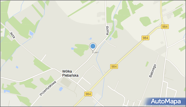 Radomyśl Wielki, Rolna, mapa Radomyśl Wielki