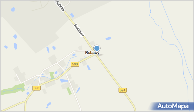 Robawy, Robawy, mapa Robawy