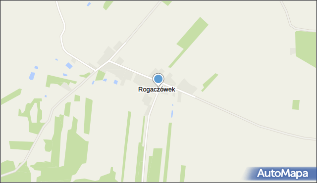 Rogaczówek, Rogaczówek, mapa Rogaczówek