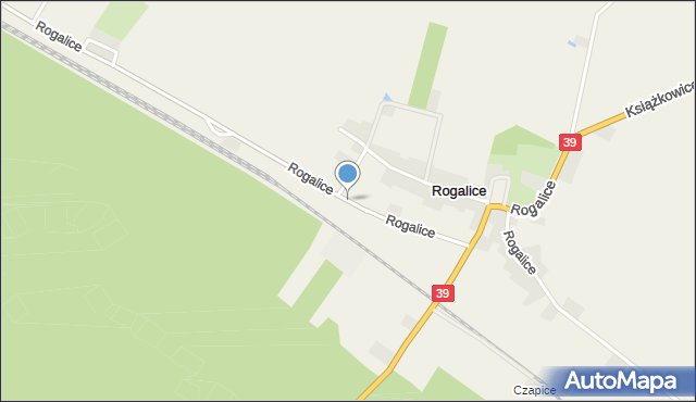 Rogalice, Rogalice, mapa Rogalice