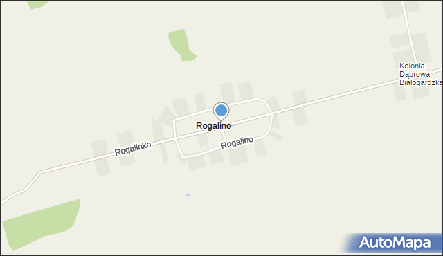 Rogalino, Rogalino, mapa Rogalino