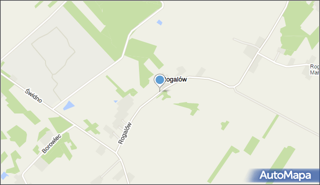 Rogalów gmina Krasocin, Rogalów, mapa Rogalów gmina Krasocin