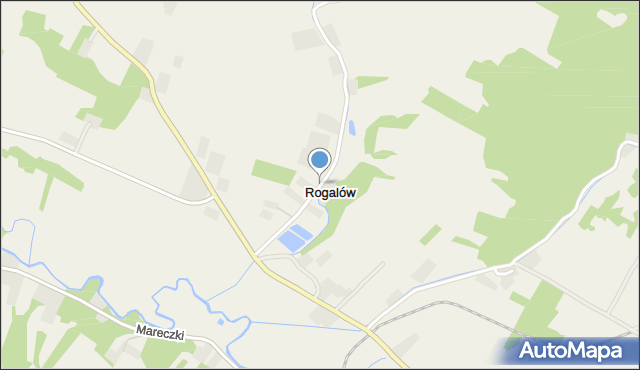 Rogalów gmina Wąwolnica, Rogalów, mapa Rogalów gmina Wąwolnica