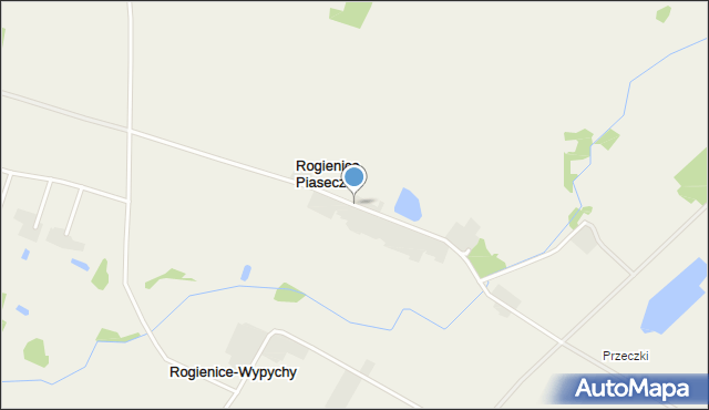 Rogienice Piaseczne, Rogienice Piaseczne, mapa Rogienice Piaseczne