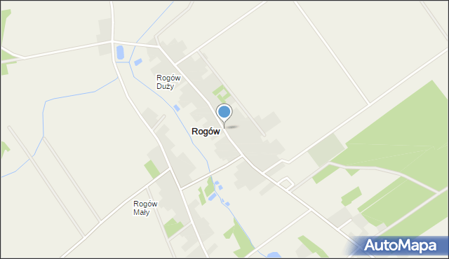 Rogów gmina Repki, Rogów, mapa Rogów gmina Repki