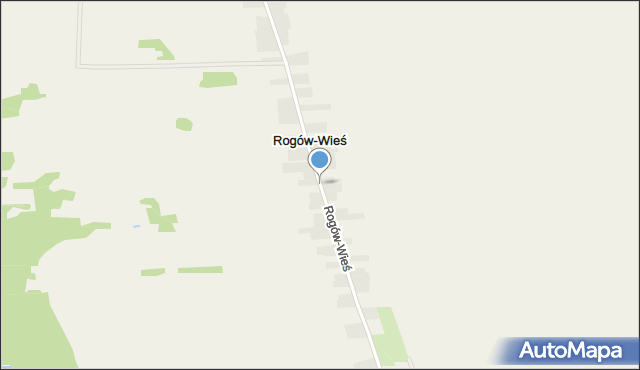 Rogów-Wieś, Rogów-Wieś, mapa Rogów-Wieś