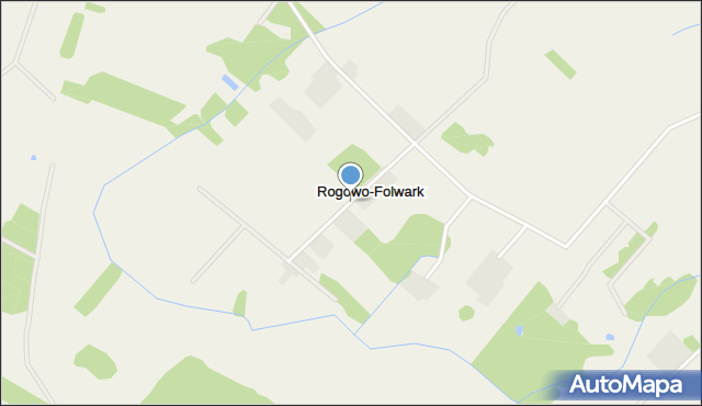 Rogowo-Folwark, Rogowo-Folwark, mapa Rogowo-Folwark
