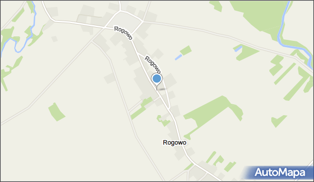 Rogowo gmina Białogard, Rogowo, mapa Rogowo gmina Białogard