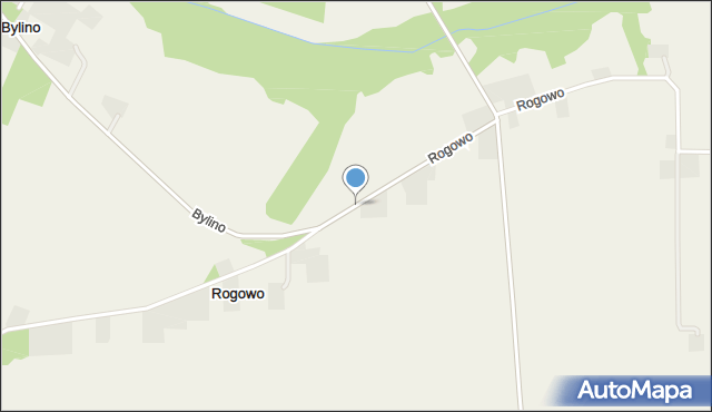 Rogowo gmina Staroźreby, Rogowo, mapa Rogowo gmina Staroźreby